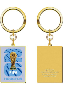 FIFA Houston World Cup 2D Trophy Keychain - Blue