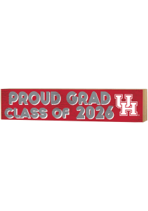 KH Sports Fan Houston Cougars Class of 2026 Block Sign - Red