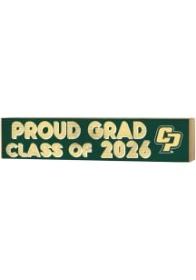 KH Sports Fan Cal Poly Mustangs Class of 2026 Block Sign - Green