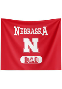 Nebraska Cornhuskers Dad 34x40 Tapestry Blanket