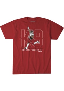 Kenneth Walker III Kansas City Red K9 Short Sleeve Fashion Player T Shirt