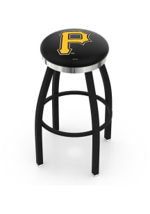 Pittsburgh Pirates Chrome Seat Pub Stool - Black