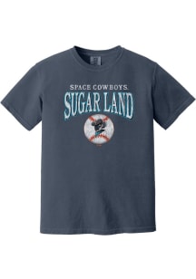 Summit Sportswear Sugar Land Space Cowboys Womens Blue Homerun Short Sleeve T-Shirt