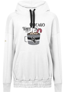 Levelwear Chicago White Sox Womens White Waterfall Mellow Hooded Sweatshirt