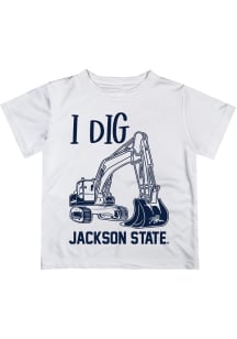 Vive La Fete Jackson State Tigers Youth White Excavator Short Sleeve T-Shirt