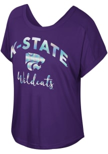 Colosseum K-State Wildcats Womens Purple Reverse Sorcery Short Sleeve T-Shirt