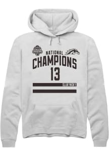 Grant Slukynsky Western Michigan Broncos Mens White NIL 2025 National Champions Shirzee Player Hoo..