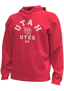 Under Armour Utah Utes Mens Red Number One Design Hood