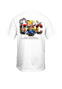 South Carolina Gamecocks White Ducks Unlimited Colorful Sketch Short Sleeve T Shirt