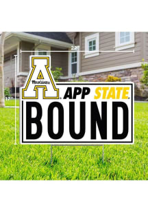 Appalachian State Mountaineers School Bound Yard Sign - White