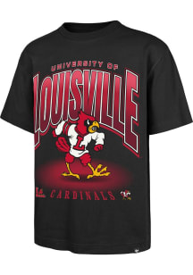 47 Louisville Cardinals Black Team Flex Football Foundation Short Sleeve Fashion T Shirt