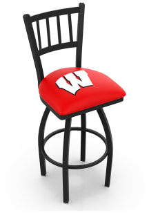 Wisconsin Badgers Swivel Counter Pub Stool - Black