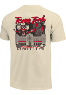 Texas Tech Red Raiders Ivory Hand Drawn Campus Stack Short Sleeve T Shirt