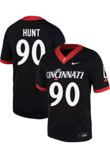 Jalen Hunt  Nike Cincinnati Bearcats Black Football NIL Game Football Jersey