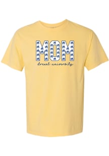 Summit Sportswear Drexel Dragons Womens Yellow Mom Short Sleeve T-Shirt