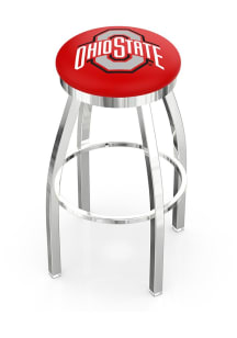 Ohio State Buckeyes Chrome Pub Stool - Silver