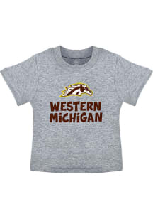 Western Michigan Broncos Boys Grey Playful Short Sleeve T-Shirt