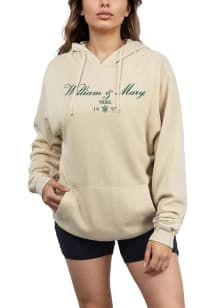 William & Mary Tribe Womens Beige Admissions Hooded Sweatshirt