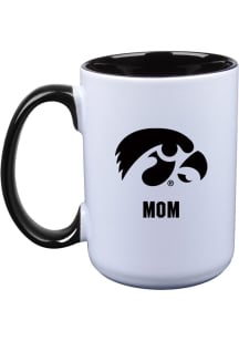 Iowa Hawkeyes 15oz Mom Ceramic Mug - White