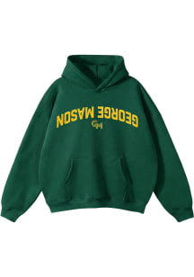 George Mason University Mens Green Varsity Hoodie Fashion Hood