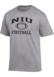 Champion Northern Illinois Huskies Grey Football Icon Jersey Short Sleeve T Shirt