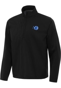 Antigua Orlando Magic Mens Black Brisk Long Sleeve Qtr Zip Pullover