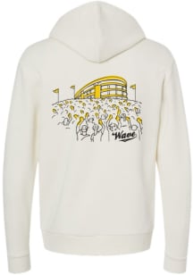 Iowa Hawkeyes Mens White Wave Long Sleeve Hoodie