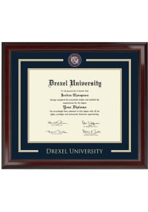 Drexel Dragons Team Logo Diploma Frame - Blue