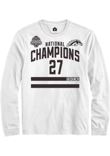 Joona Vaisanen Western Michigan Broncos White NIL 2025 National Champions Shirzee Long Sleeve Play..