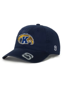 Summit Sportswear Kent State Golden Flashes The D Adjustable Hat - Navy Blue