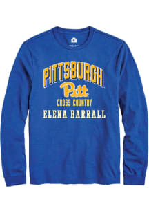 Elena Barrall Pitt Panthers Blue NIL Arch Logo Long Sleeve Player T Shirt