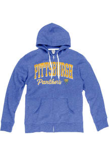 Blue 84 Pitt Panthers Womens Blue Laugna Long Sleeve Full Zip Jacket