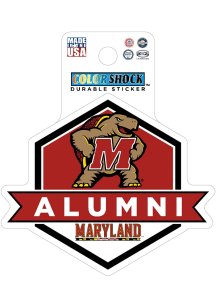 Maryland Terrapins 3" Alumni Durable Stickers - Red