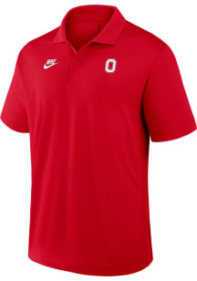 Nike Ohio State Buckeyes Mens Red Victory Plus Primetime Short Sleeve Polo