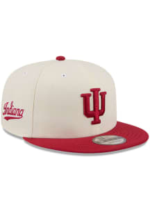 New Era Indiana Hoosiers White 9FIFTY Mens Snapback Hat
