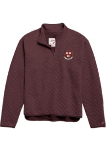 Harvard Crimson Womens Maroon Highland Qtr Zip
