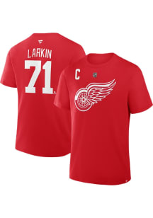 Dylan Larkin Detroit Red Wings Red Home Short Sleeve Player T Shirt