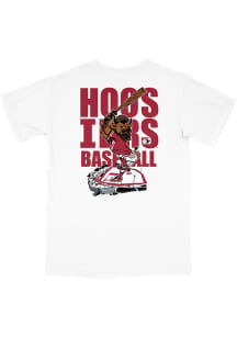 B-Unlimited Indiana Hoosiers White Baseball Mascot Short Sleeve T Shirt