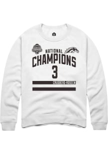 Cole Crusberg-Roseen Western Michigan Broncos Mens White NIL 2025 National Champions Shirzee Playe..