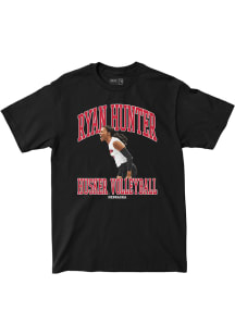 Ryan Hunter Nebraska Cornhuskers Youth Black Black Tee Fashion Player Tee