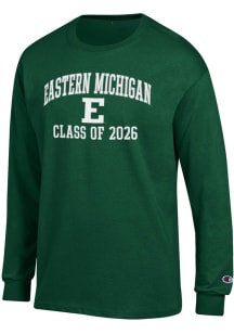 Champion Eastern Michigan Eagles Green Primary Class of 2026 Jersey Long Sleeve T Shirt