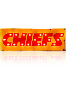 Kansas City Chiefs Lighted Recycled Metal Street Sign Marquee Sign