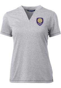 Cutter and Buck Orlando City SC Womens Grey Forge Short Sleeve T-Shirt
