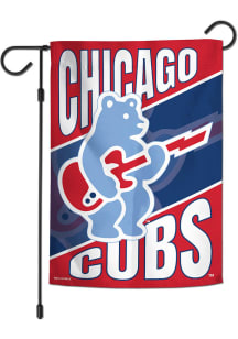 Chicago Cubs Electric Bear Garden Flag - Blue