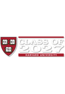 Harvard Crimson 6x2 Class of 2027 Auto Decal - Maroon
