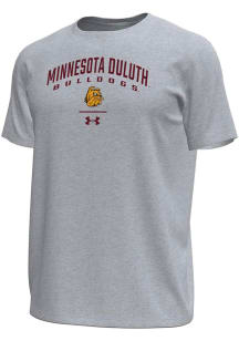 Under Armour UMD Bulldogs Grey Arch over logo Tech Stretch Short Sleeve T Shirt