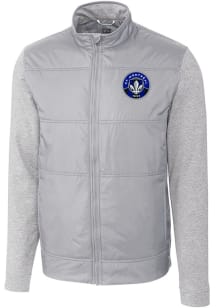Cutter and Buck Montreal Impact Mens Grey Stealth Light Weight Jacket