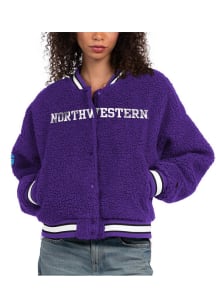 Starter Northwestern Wildcats Womens Purple Interception Light Weight Jacket