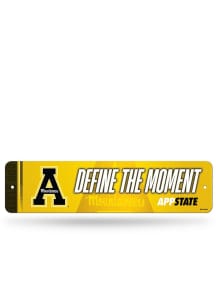 Appalachian State Mountaineers Define The Moment 4x15 Metal Street Sign - Silver