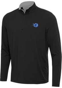 Antigua Orlando Magic Mens Black Content Long Sleeve Qtr Zip Pullover